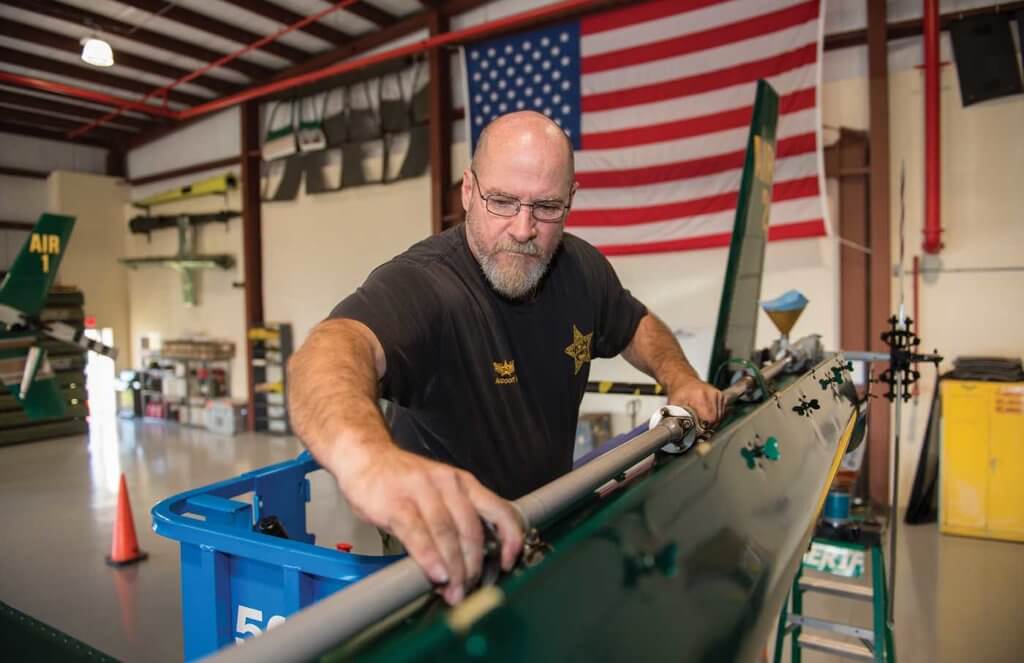 Eric Ellington has been the sole aircraft maintenance technician (A&P / IA) for the MCSO Aviation Unit for a total of 17 years.