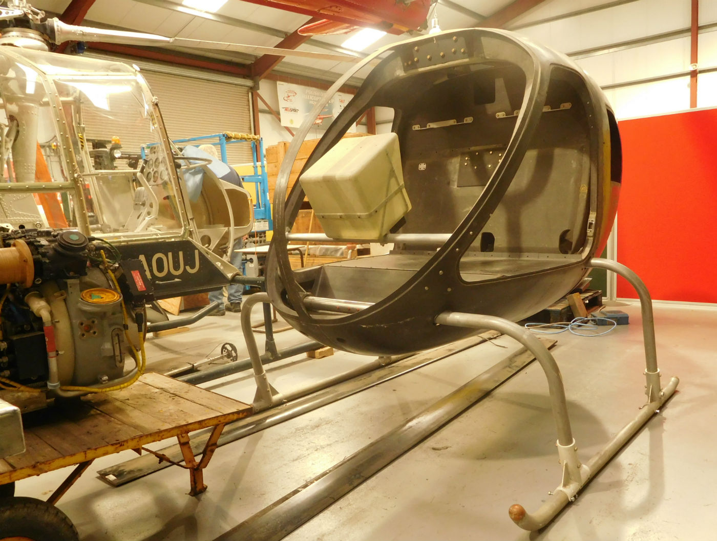 Both aircraft will be rebuilt in the museum's restoration facility. Helicopter Museum Photo