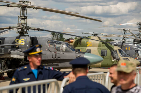 Alexander Mikheev, Rosoboronexport’s director general, said foreign customers are peculiarly interested in the Su-30 and Su-35 aircraft, and Mi-28NE, Ka-52 and Mi-17 helicopters, all of which passed battle testing, impeccably. Rostec Photo