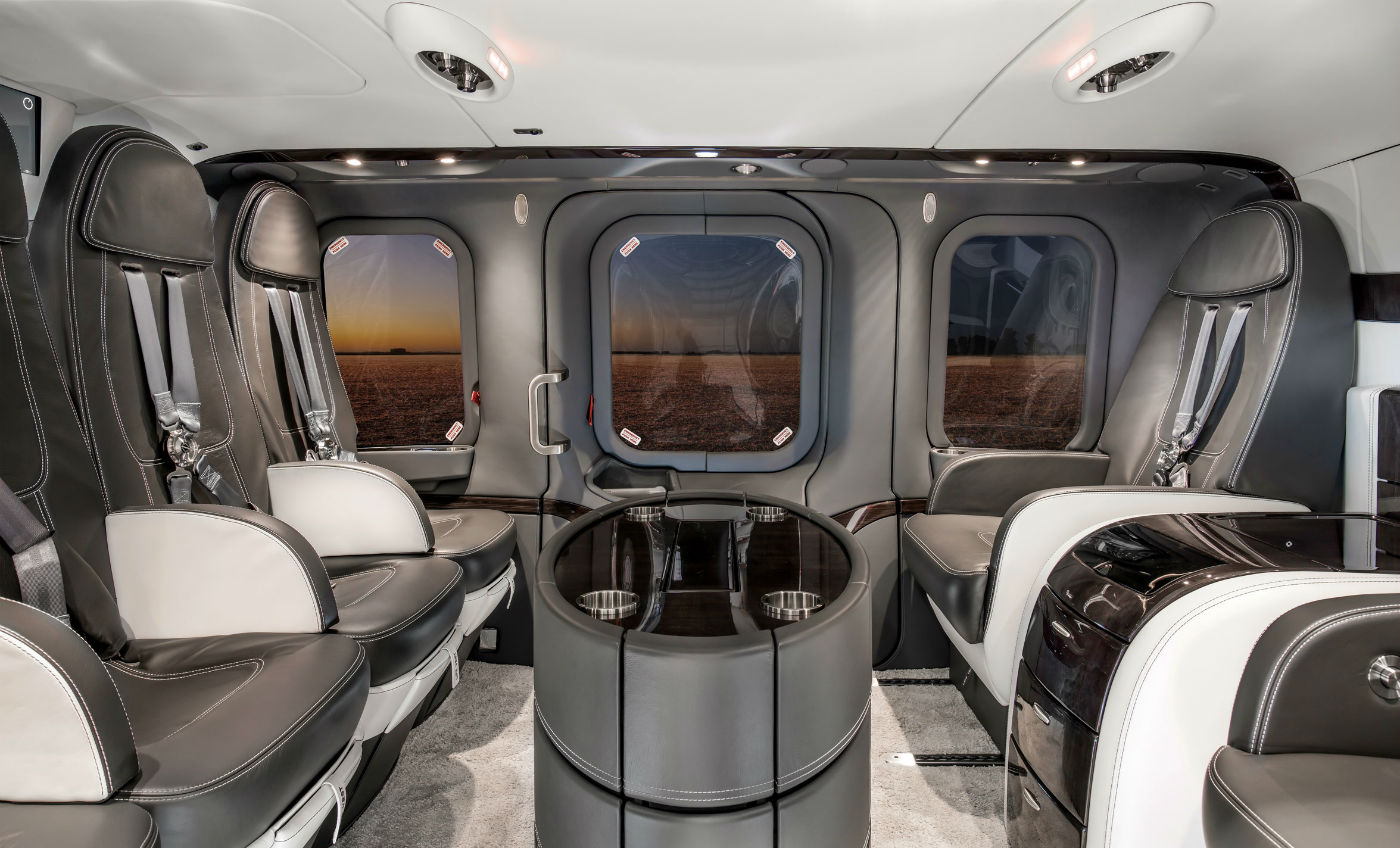 The completion was performed at Mecaer’s Part 145 Repair Station and Leonardo Service Center at Northeast Philadelphia Airport (KPNE) while the major components of the interior were manufactured in Italy. MAG Photo