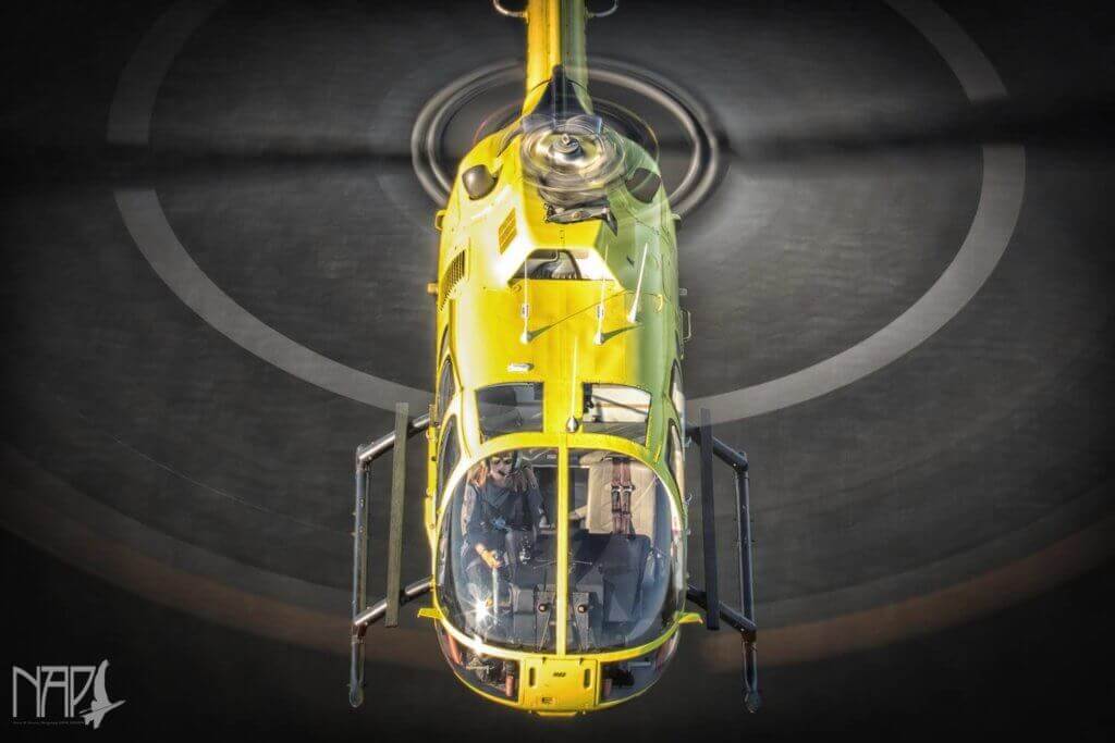 Pilot Maria Muś soars through the skies in an MBB Bo.105. Photo submitted by Rafał Niziołek