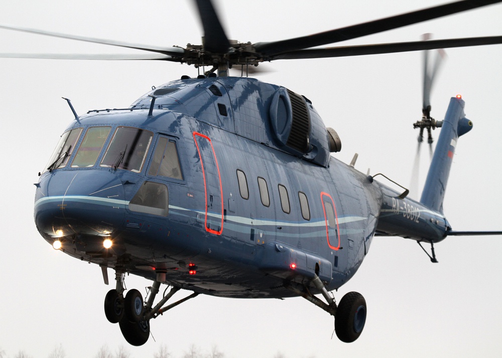 Mi-38 helicopter in flight