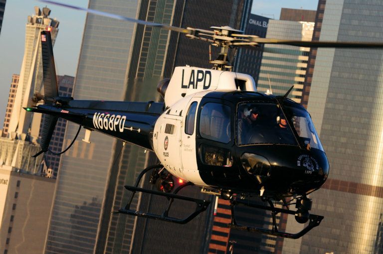 An Airbus AS350 B2 from the Los Angeles Police Department.
