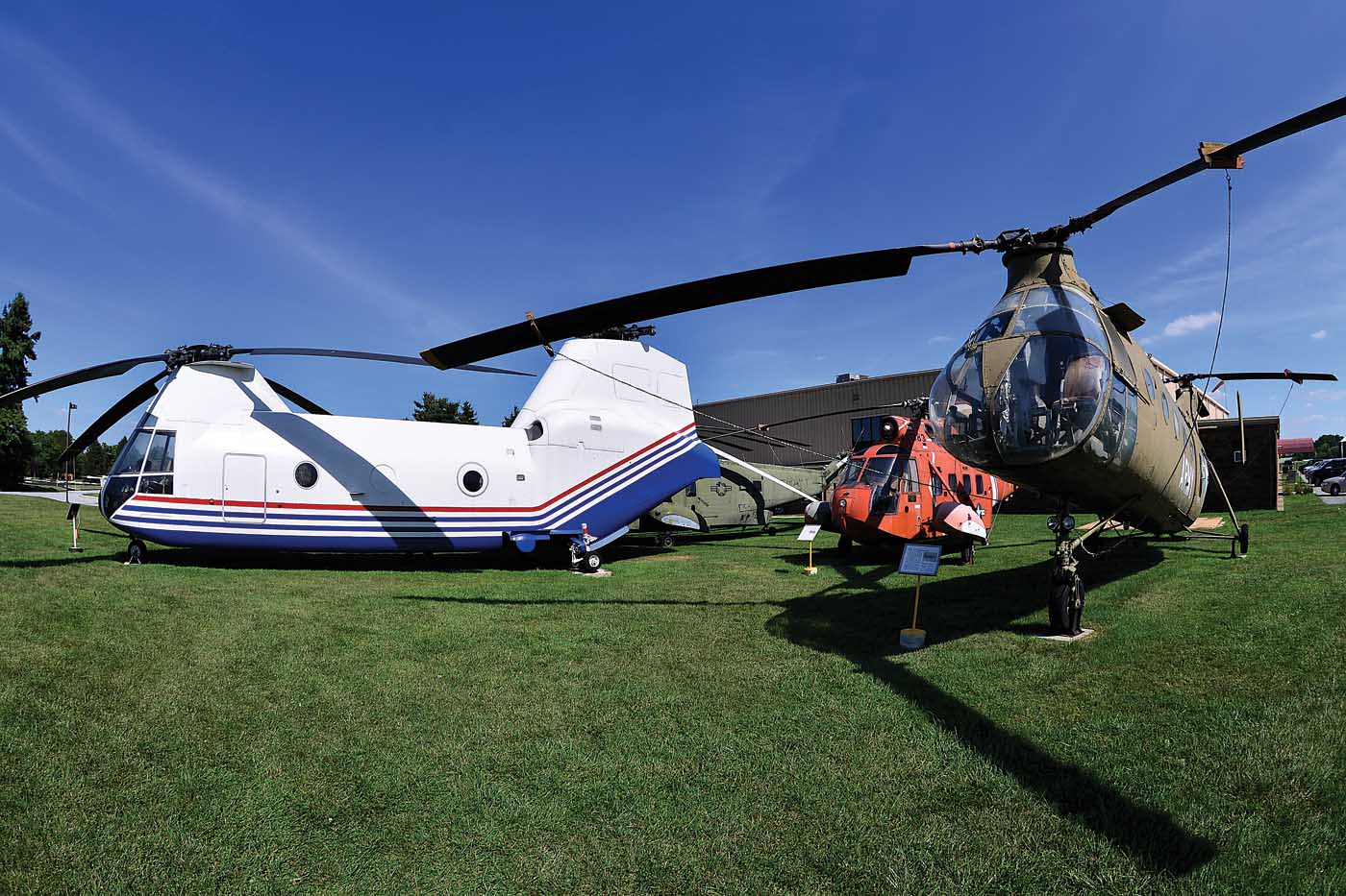 The American Helicopter Museum and Education Center has quite a collection of historic rotary-wing aircraft, including the Boeing Model 360, and its predecessor, the Vertol CH-21 Shawnee. Skip Robinson