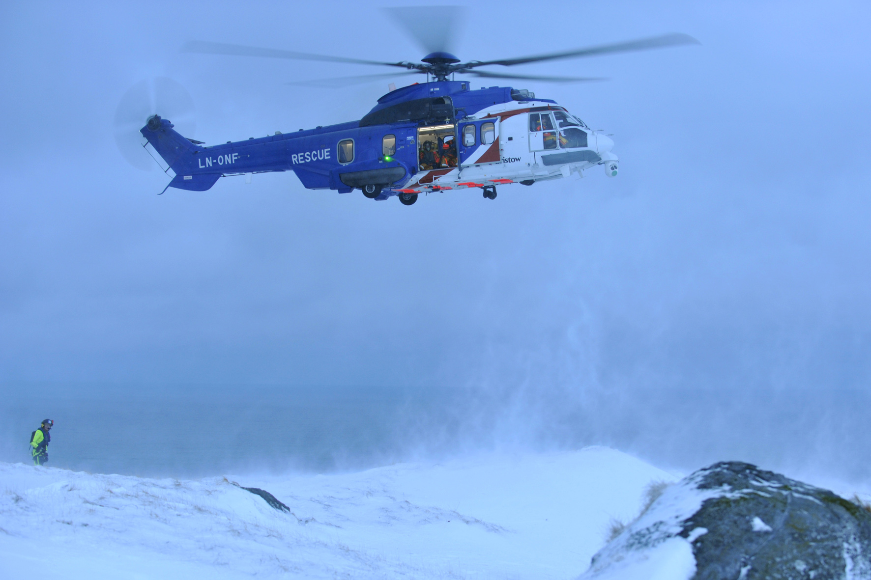The H225 is offsetting a lack of orders for offshore transport with success in other areas, such as search-and-rescue. Airbus Photo