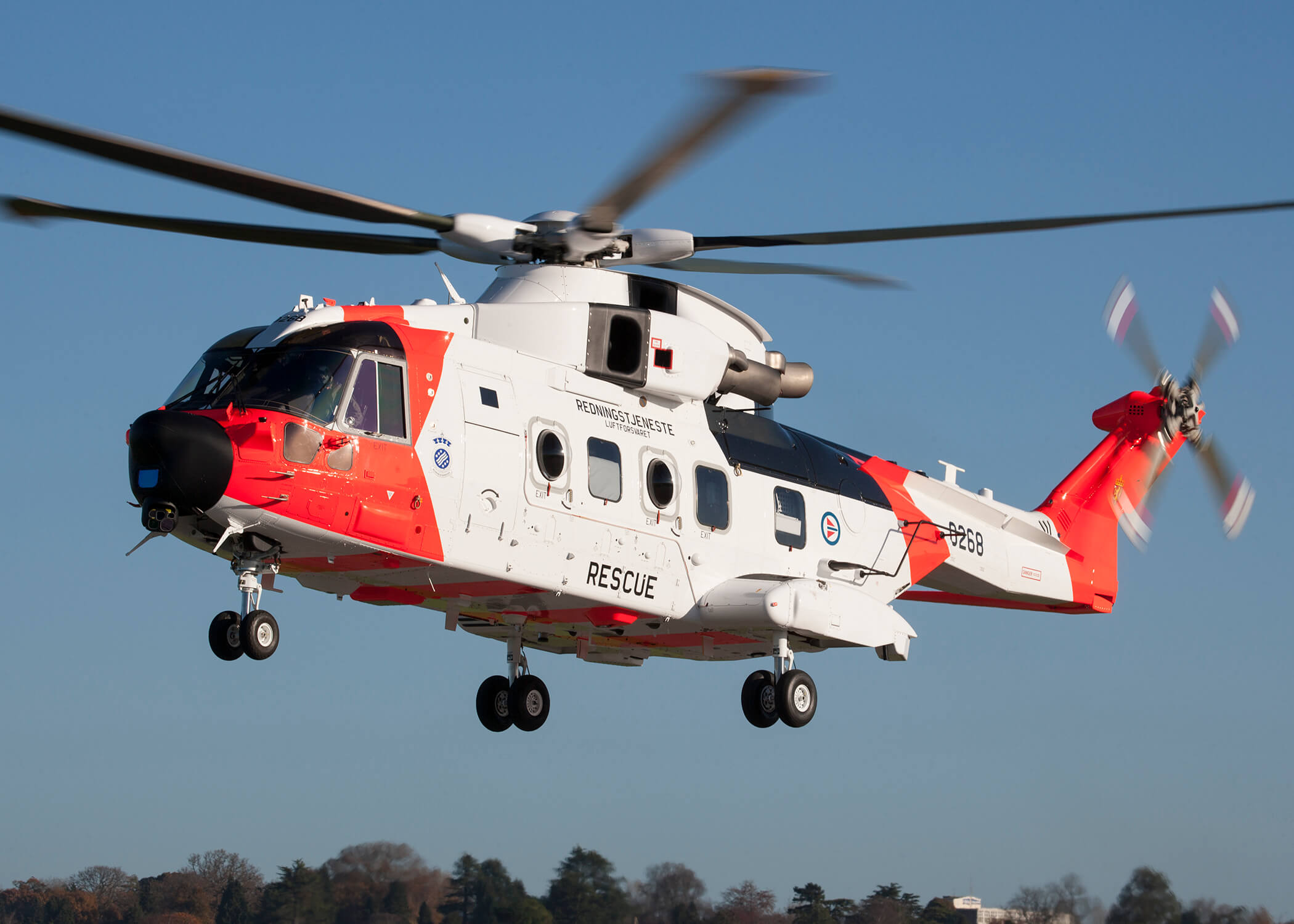 The Leonardo AW101 was handed over to the Royal Norwegian Air Force just a week before the incident, and was still a month away from its official delivery ceremony. Leonardo Photo