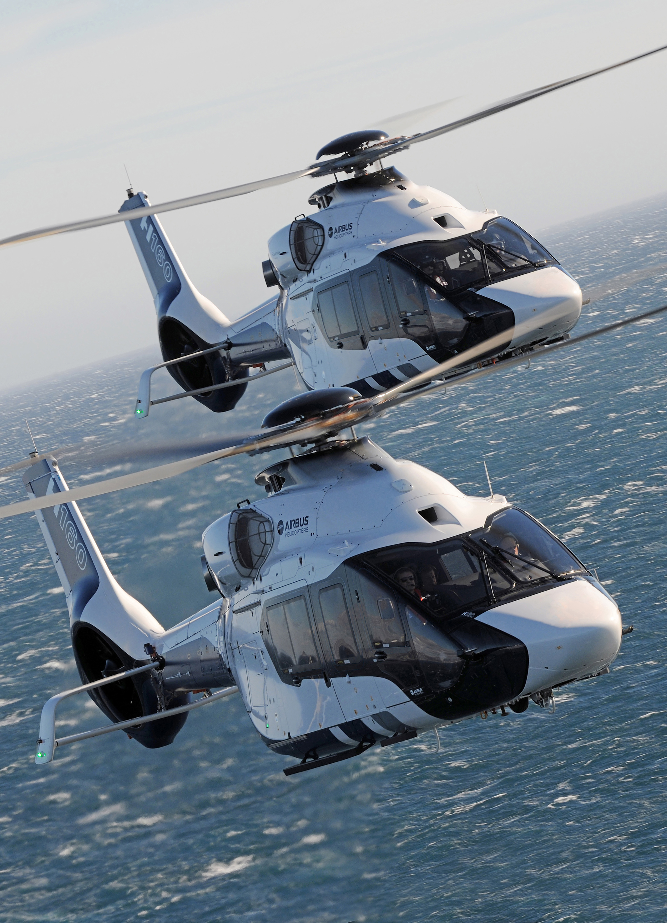 The H160, with three prototypes now in flight testing, is currently preparing certification and entry into service in 2019, with the first version to be the passenger transport one. Airbus Helicopters Photo