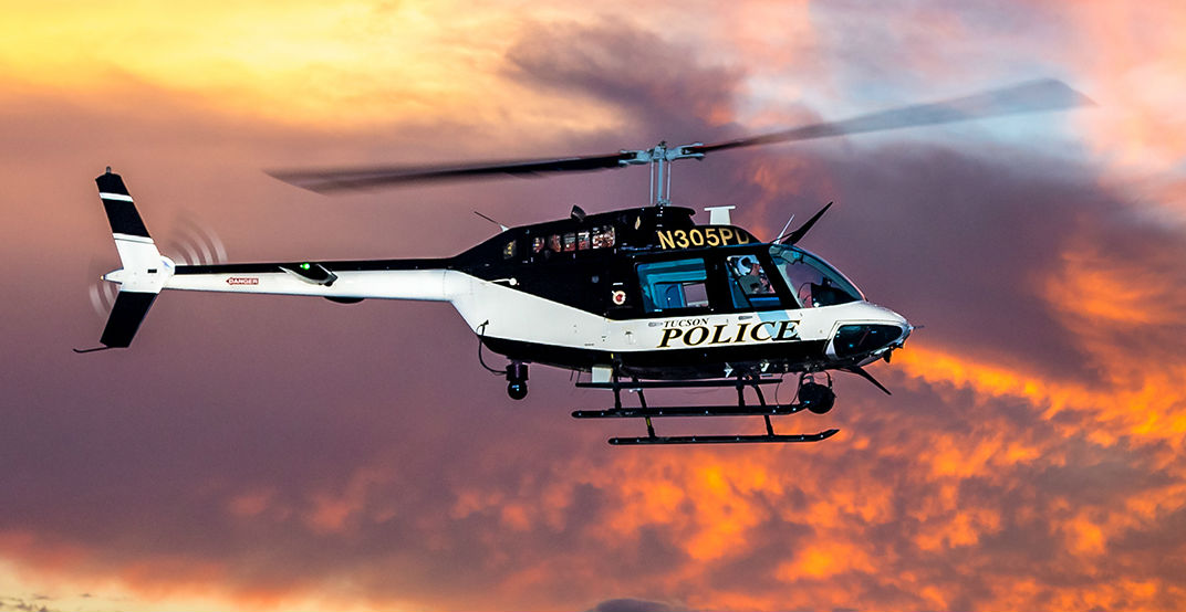 Able Aerospace is qualified to serve the Tucson Police Department’s fleet of Bell Jet Ranger 206B3s (pictured here) with one of the world’s largest Bell Helicopter parts exchange pools. Able Aerospace Photo