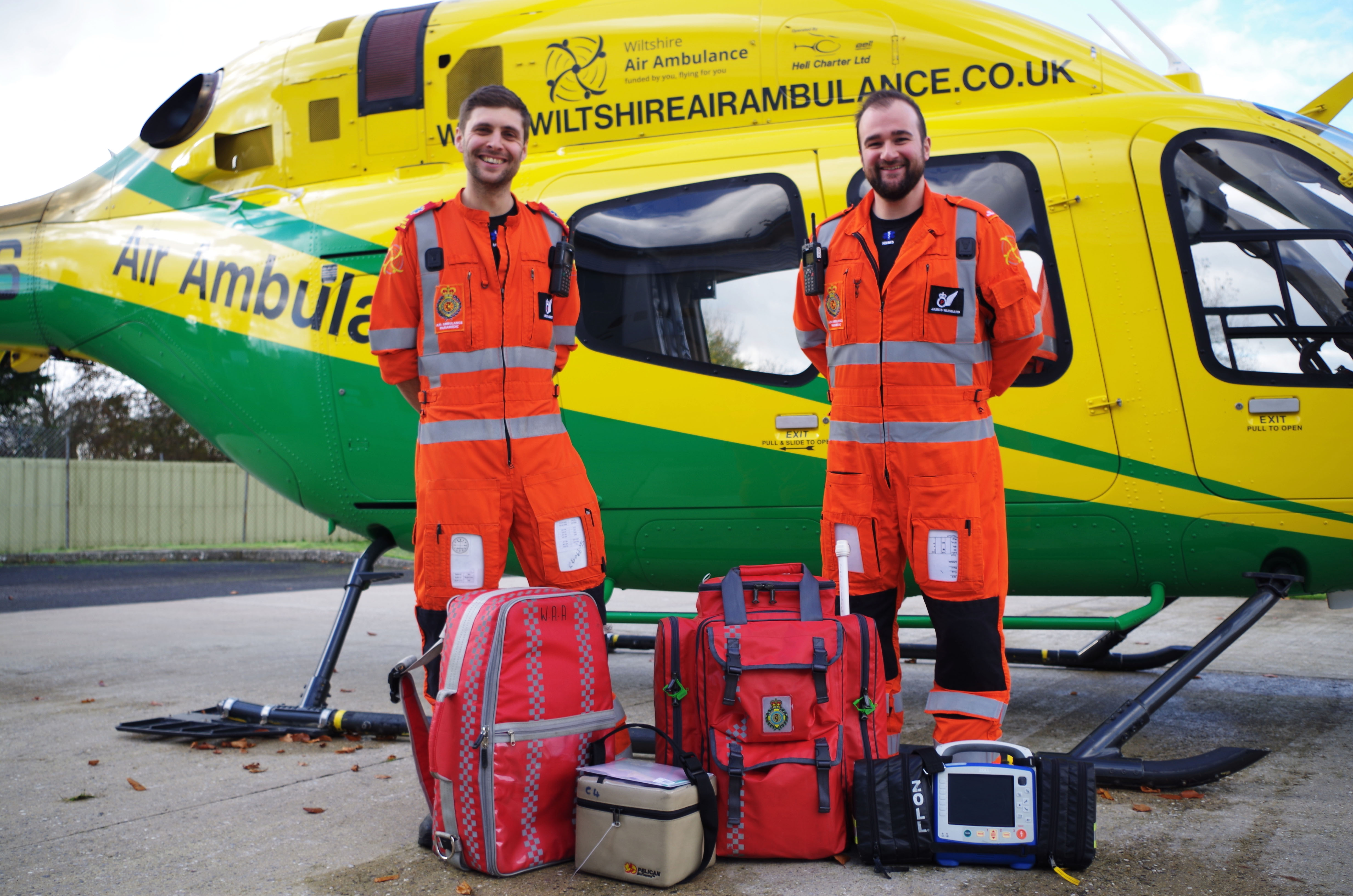 • Wiltshire Air Ambulance has been saving lives for 27 years. The charity shared a helicopter with Wiltshire Police for 24 years until it became a stand-alone air ambulance on Jan. 9, 2015. It then began operating its own helicopter, a Bell 429. Wiltshire Air Ambulance Photo