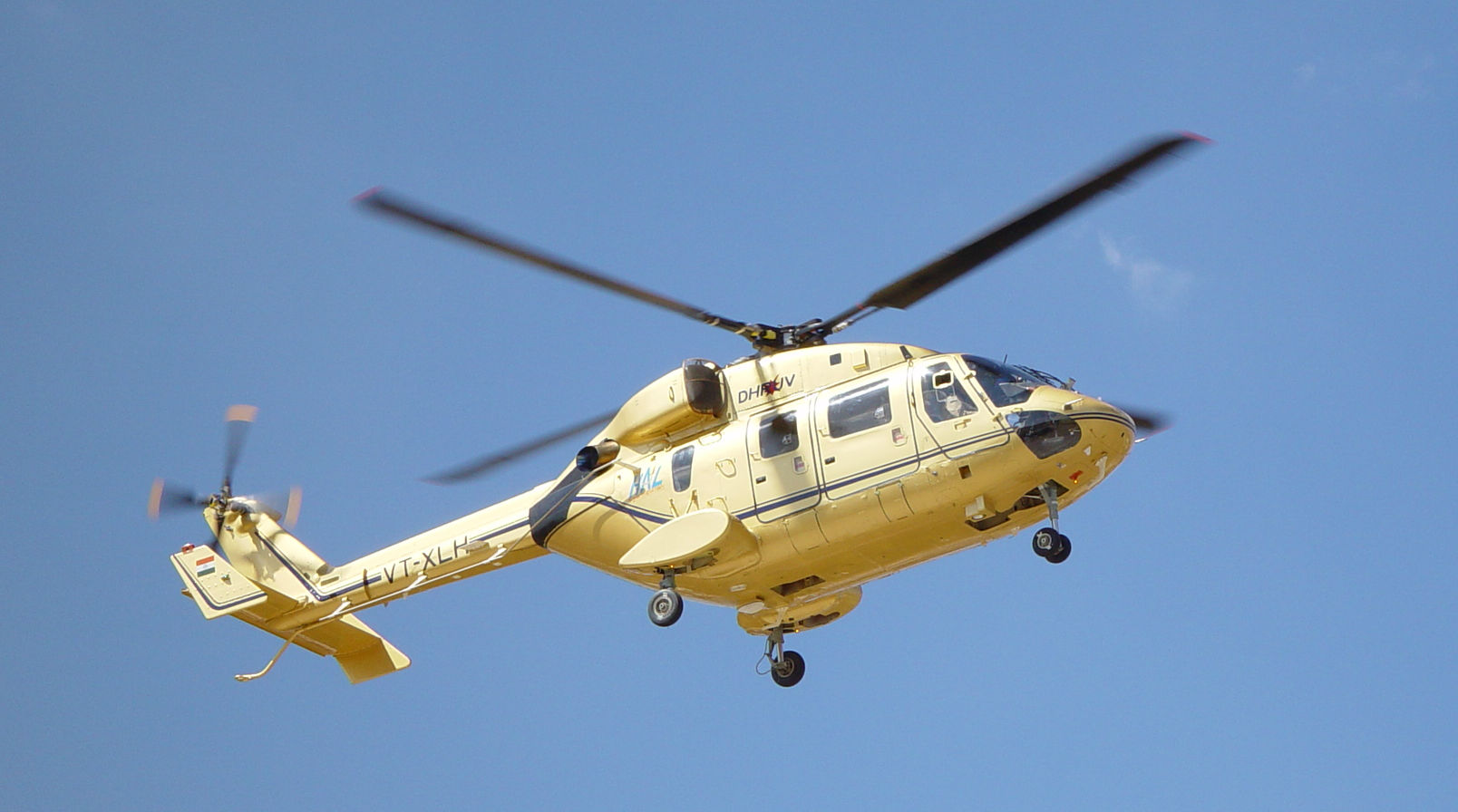he ALH Dhruv civil helicopter can be used for short distance passenger transport, VIP travel, search-and-rescue, emergency medical service, underslung load, disaster relief, as well as offshore operations in varying and challenging geographical terrains. HAL Photo
