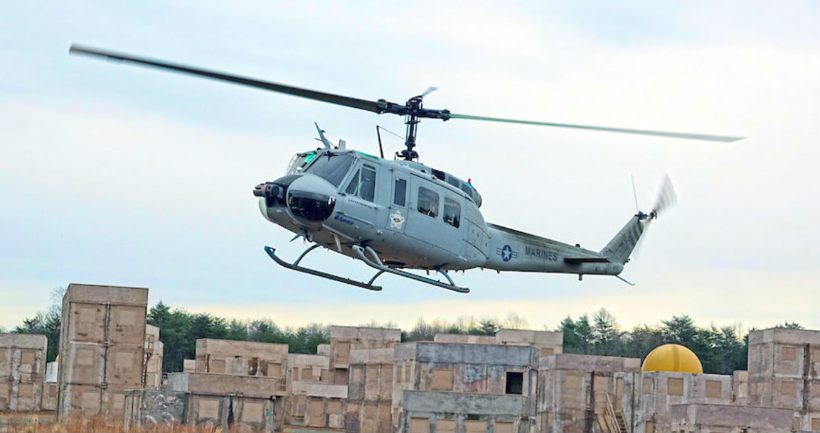 Aurora demonstrates a fully autonomous UH-1H at Marine Corps Base Quantico.