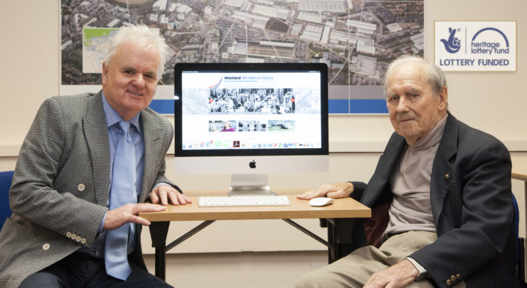 Steve Haigh and Dave Gibbings who jointly developed the Westland100 website