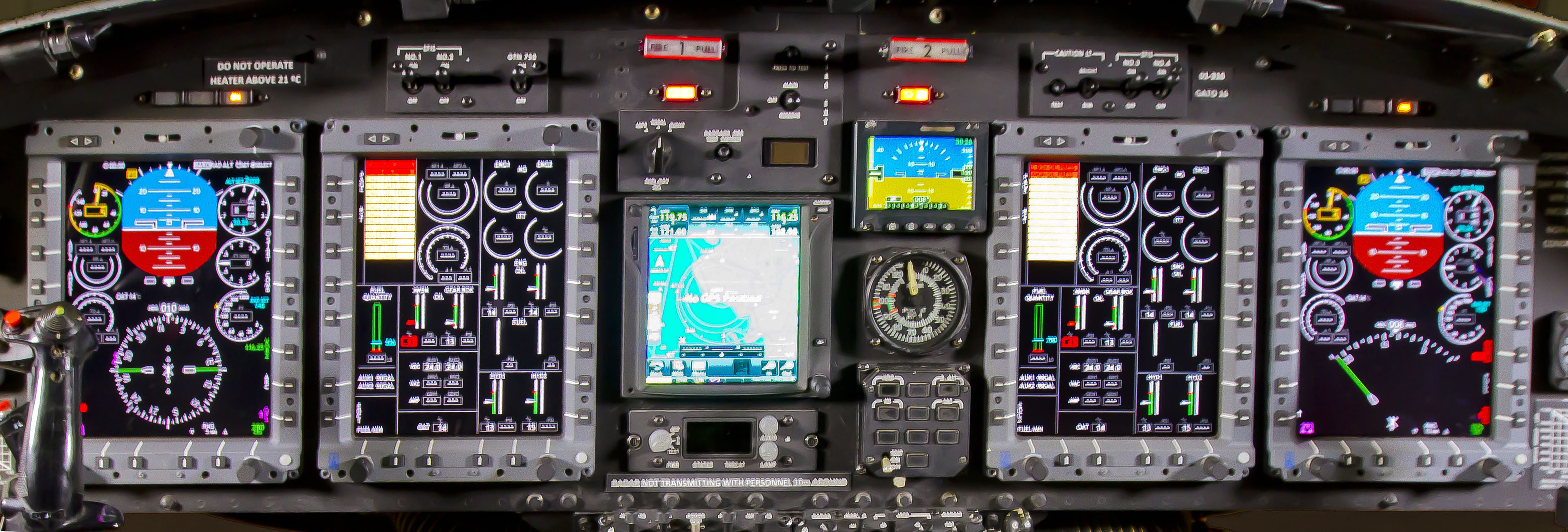 Astronautics’ multifunction display system (MFDS) is a key part of SENER-Babcock España’s avionics upgrade as part of the Spanish Navy’s AB-212 Helicopter Life Extension Program. Astronautics Photo