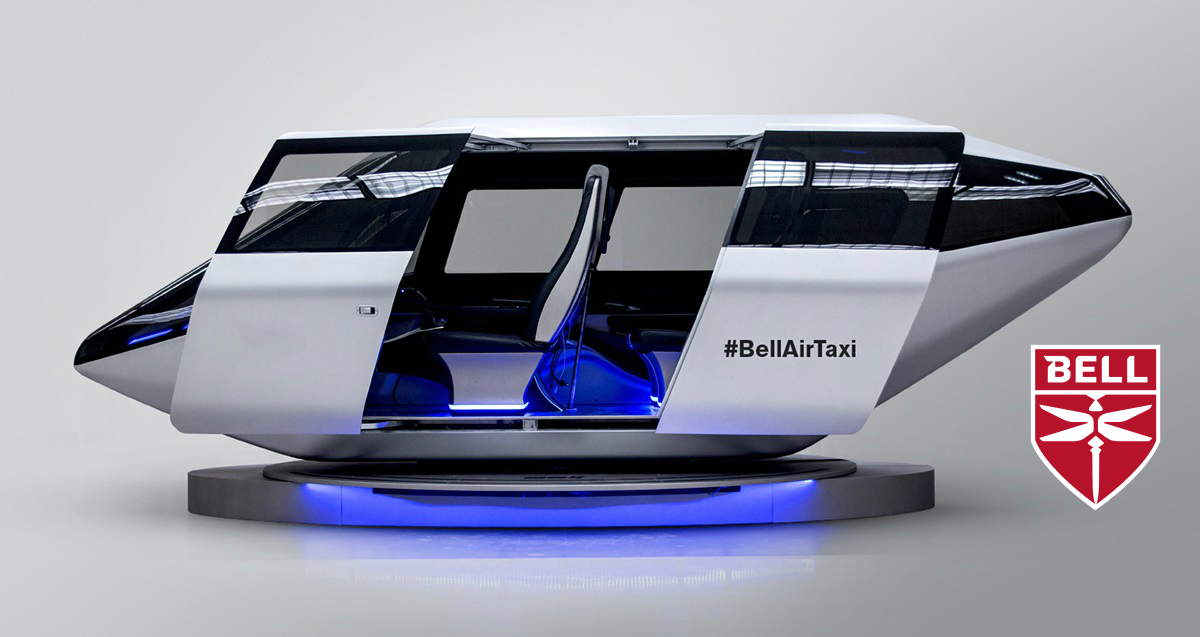 The new Bell logo reflects the company's rebranding. No longer just a helicopter manufacturer, it sees its future as a "technology company redefining flight," said CEO Mitch Snyder. Bell Image