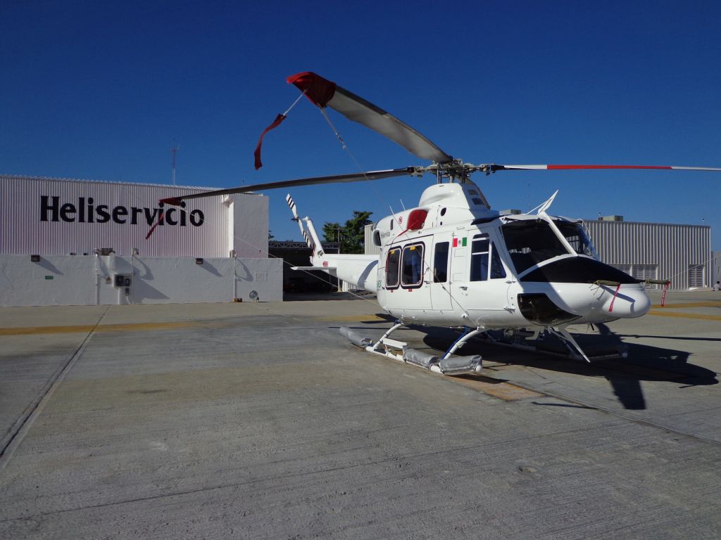 Heliservicio operates a fleet of 22 Bell 412 EP and 429 intermediate helicopters. Heliservicio Photo
