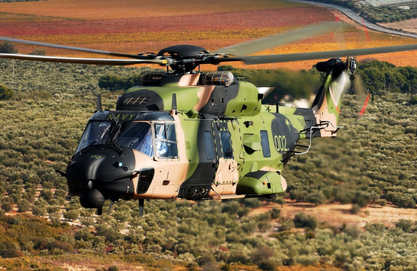 Acquired in 2006, the fleet of 47 MRH Taipan helicopters will next year commence replacing Black Hawks in the 6th Aviation Regiment in Sydney. Leonardo Photo