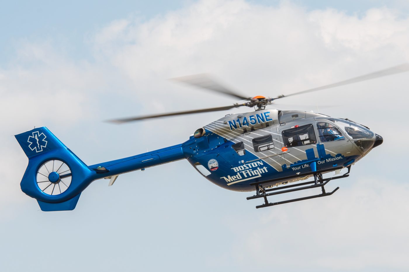 "From a safety perspective, the H145 is a great addition to our fleet," said Charles Blathras, chief operations manager for Boston MedFlight. Jay Miller Photo
