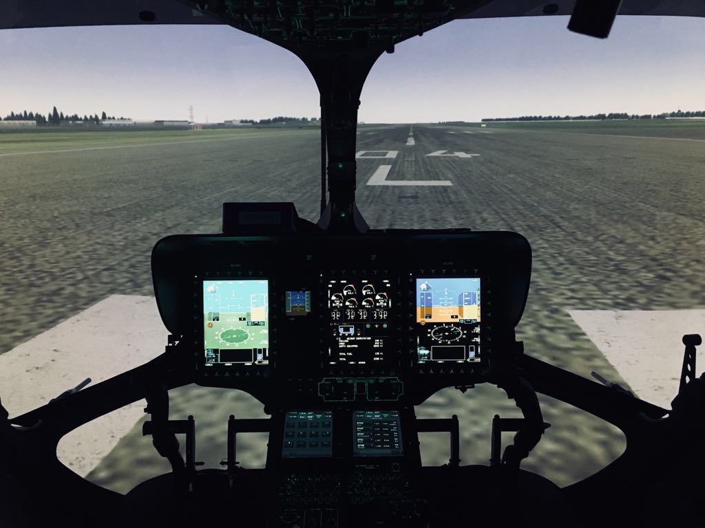 The simulator’s updated features, thanks to STEP 2, include new approach procedures and autopilot with hover capability. Coptersafety Photo