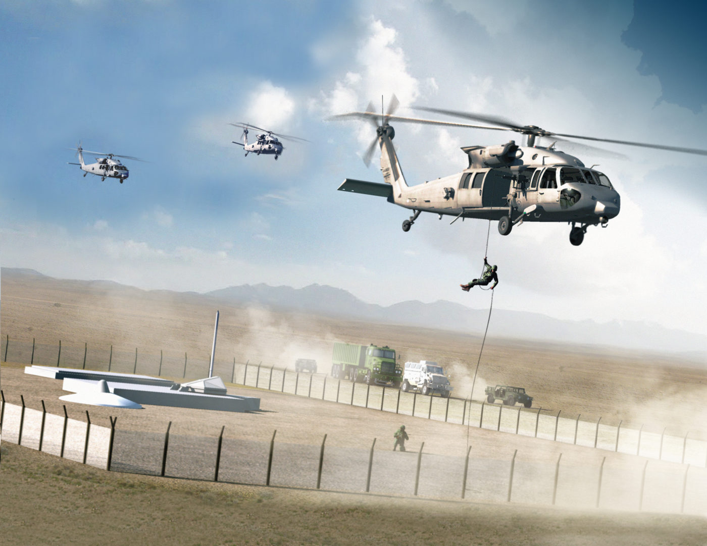 Missions for the HH-60U would include missile silo protection.