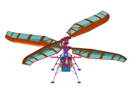 The Mars Helicopter conceptual design was actually first conceived in 1999 in response to the American Helicopter Society International's 17th Annual Student Design Competition.