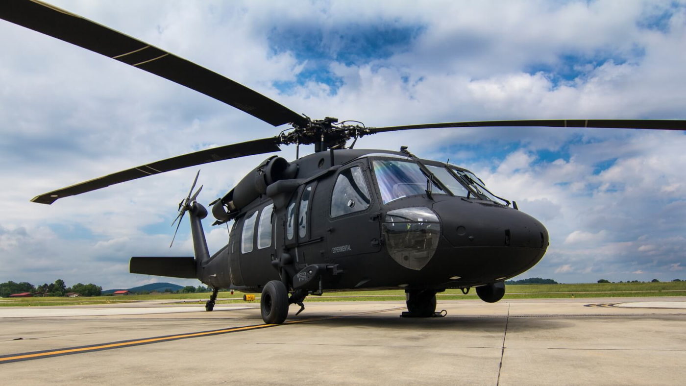 The Sierra Force is a repurposed, modernized UH-60A Black Hawk.