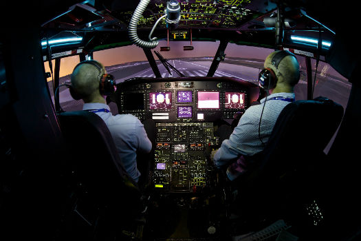 Airbus Helicopters supported the work by donating time in their EC225 simulator in Phase 1 of the research. Airbus Helicopters Photo