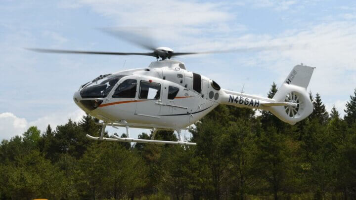 Airbus brought a twin-engine H135 equipped with Helionix avionics to Canada for the first time to attend the fly-in. Ken Swartz Photo