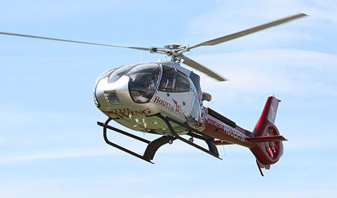 Hospital Wing operates two Airbus EC130 B4 helicopters (pictured) and five Airbus H125 helicopters. Hospital Wing Photo