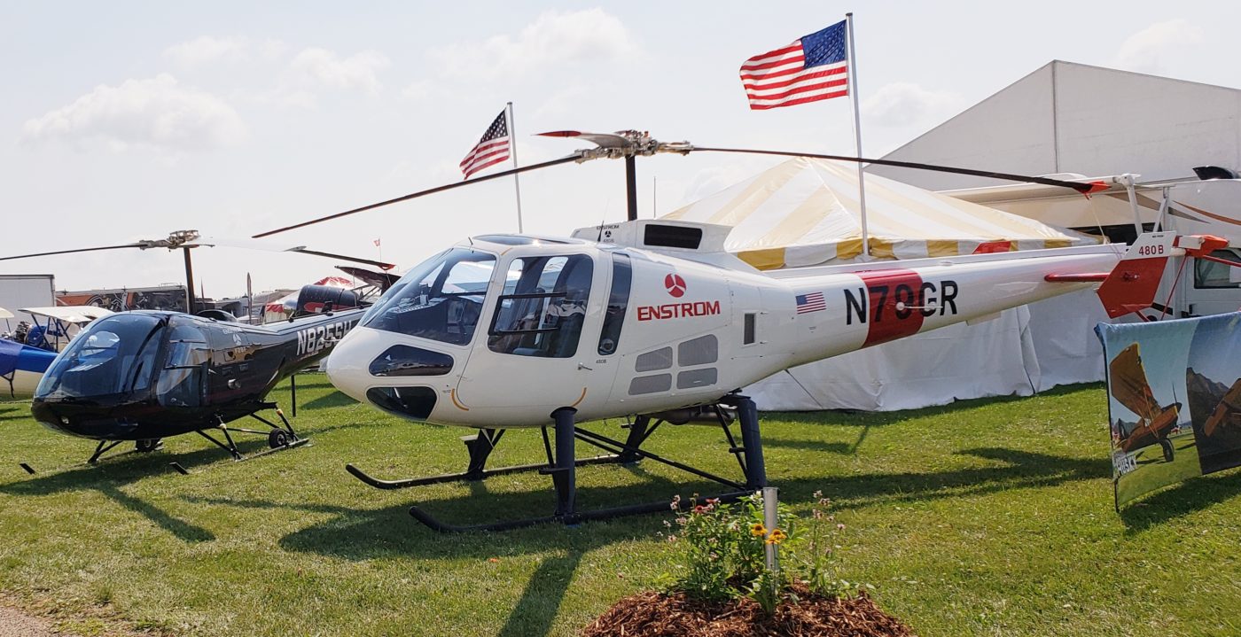 "With more than 500,000 people expected it is fantastic to have the two aircraft in the booth for a hands-on look at our aircraft," said director of sales and marketing, Dennis Martin. Enstrom Photo