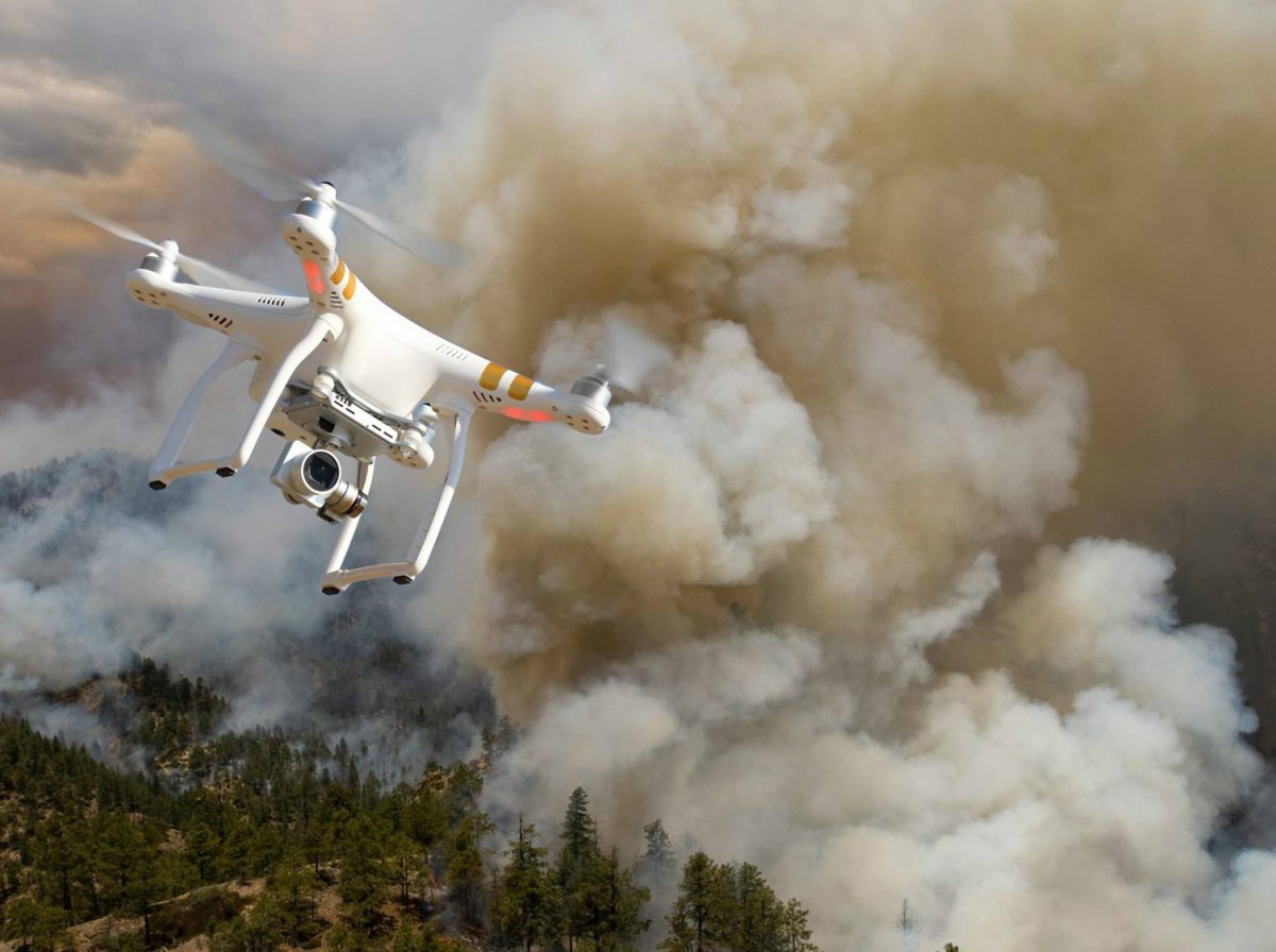 Unauthorized drone flights create collision hazards to firefighting aircraft and can distract pilots who are operating in stressful and challenging conditions. Bureau of Land Management Photo