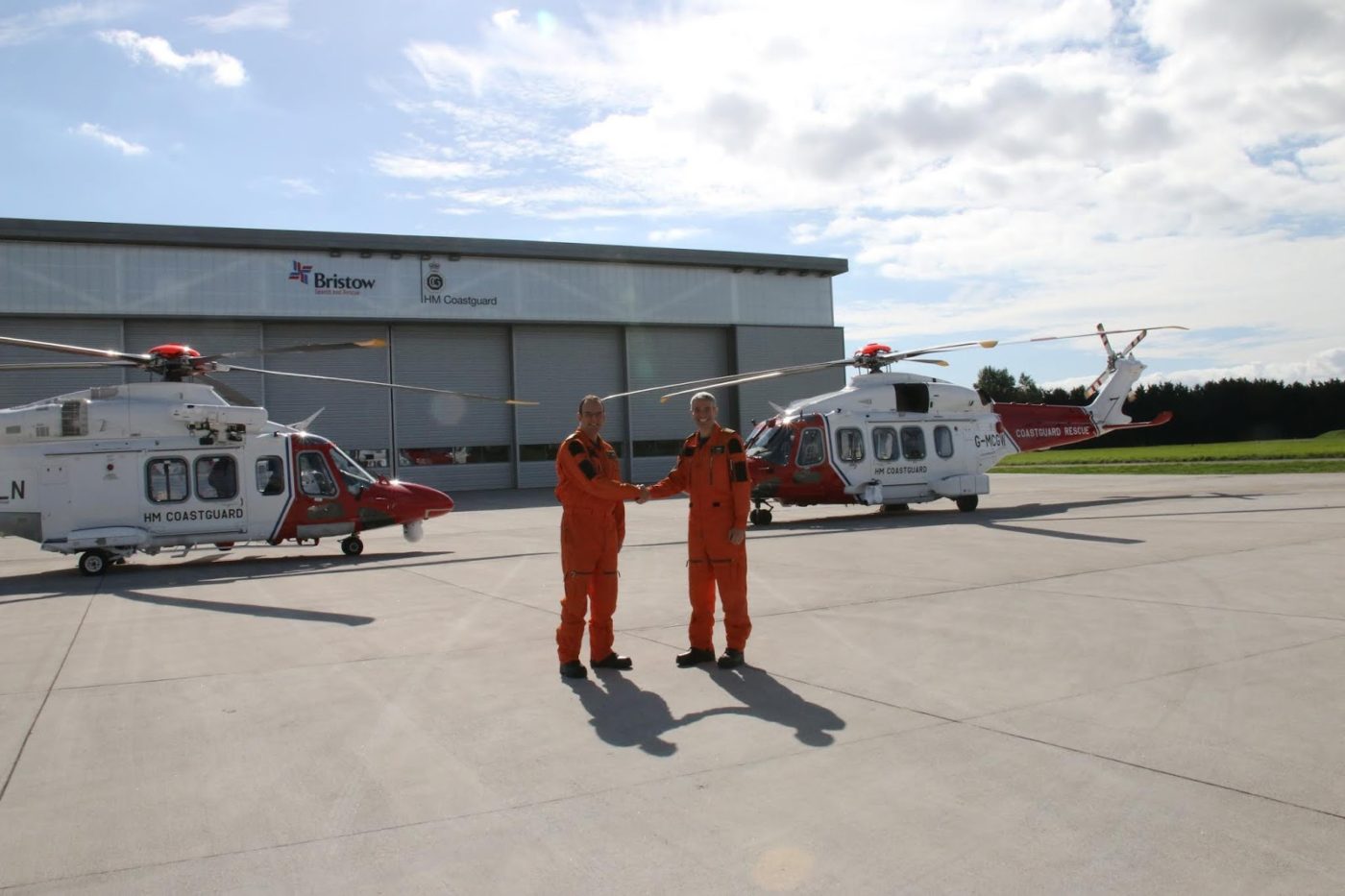 The new Leonardo AW189 helicopters, operated by Bristow Helicopters, replace St Athan’s HM Coastguard’s smaller AW139 aircraft. Maritime and Coastguard Agency Photo