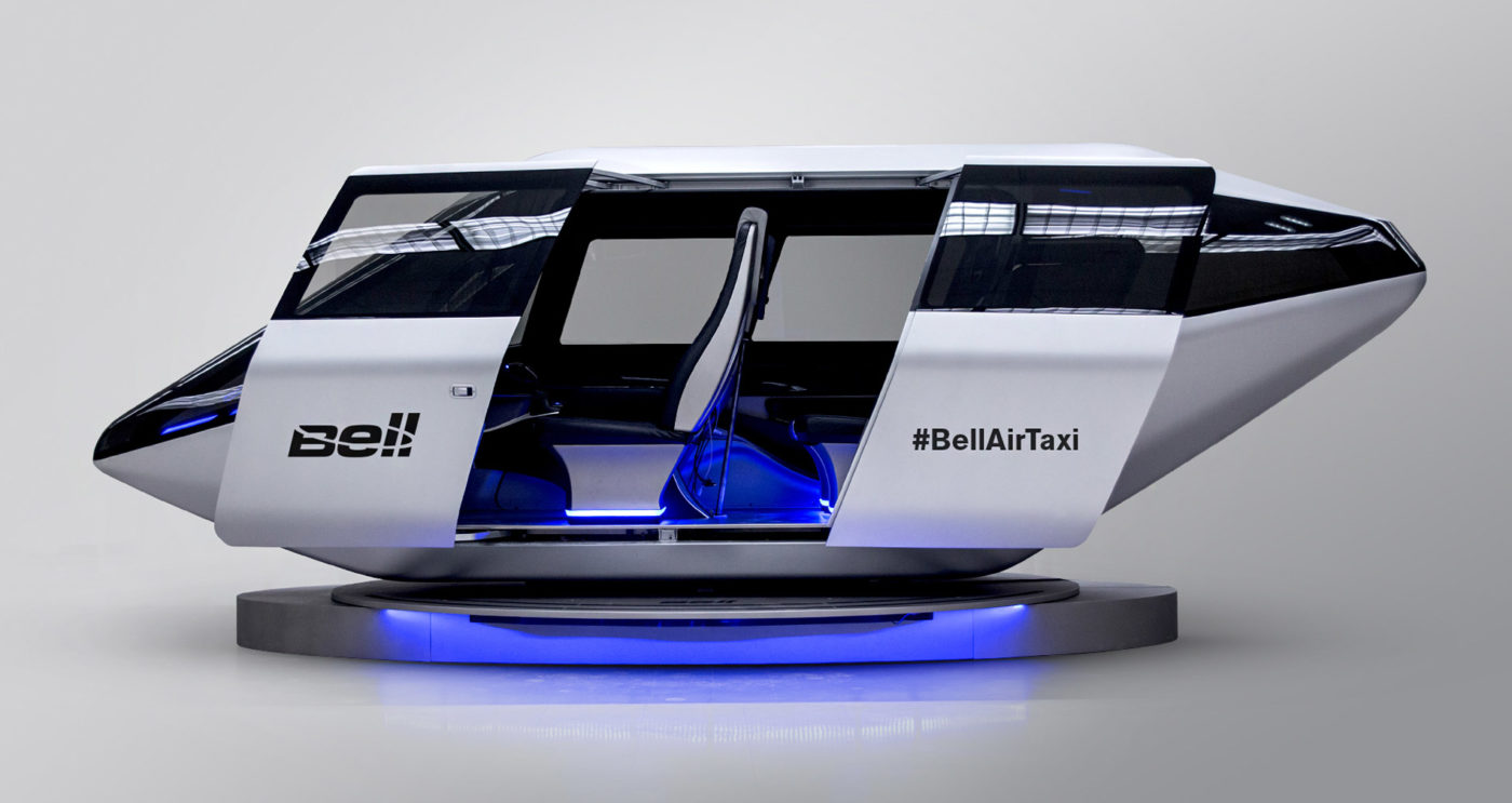 Bell is aiming for its vertical take-off and landing aircraft, the Bell Air Taxi, to be an on-demand mobility aircraft. Bell Photo