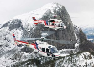 An Airbus AS350 B3 and AS332 C Super Puma belonging to Norwegian company Airlift AS. The utility operator has 14 AStars in its fleet, but just one Super Puma. Anthony Pecchi Photo