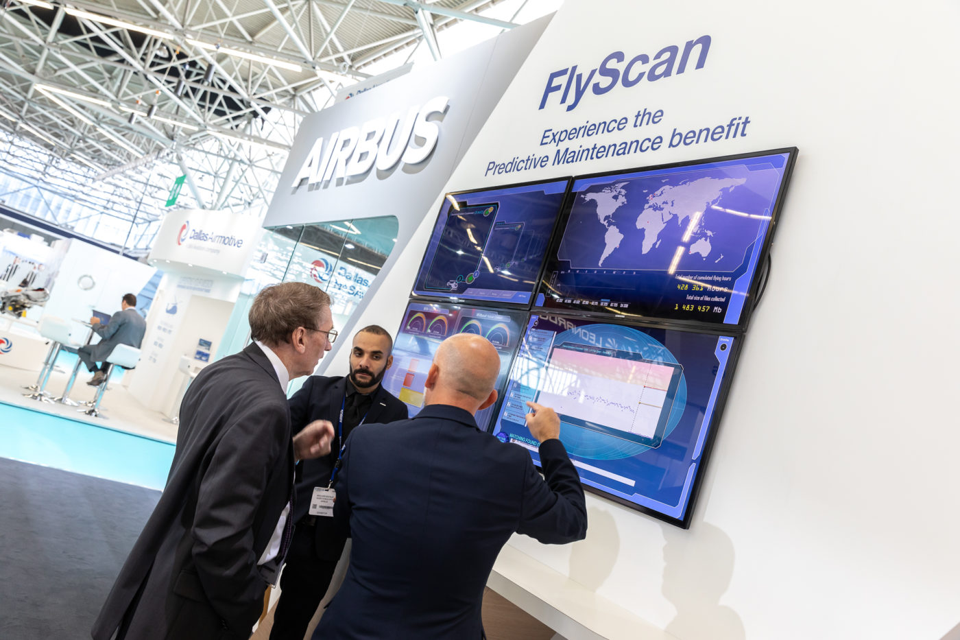 Once connected to FlyScan, customers are given access to a core set of digital and analytics services free of charge, such as fleet activity reports. Lorette Fabre Photo