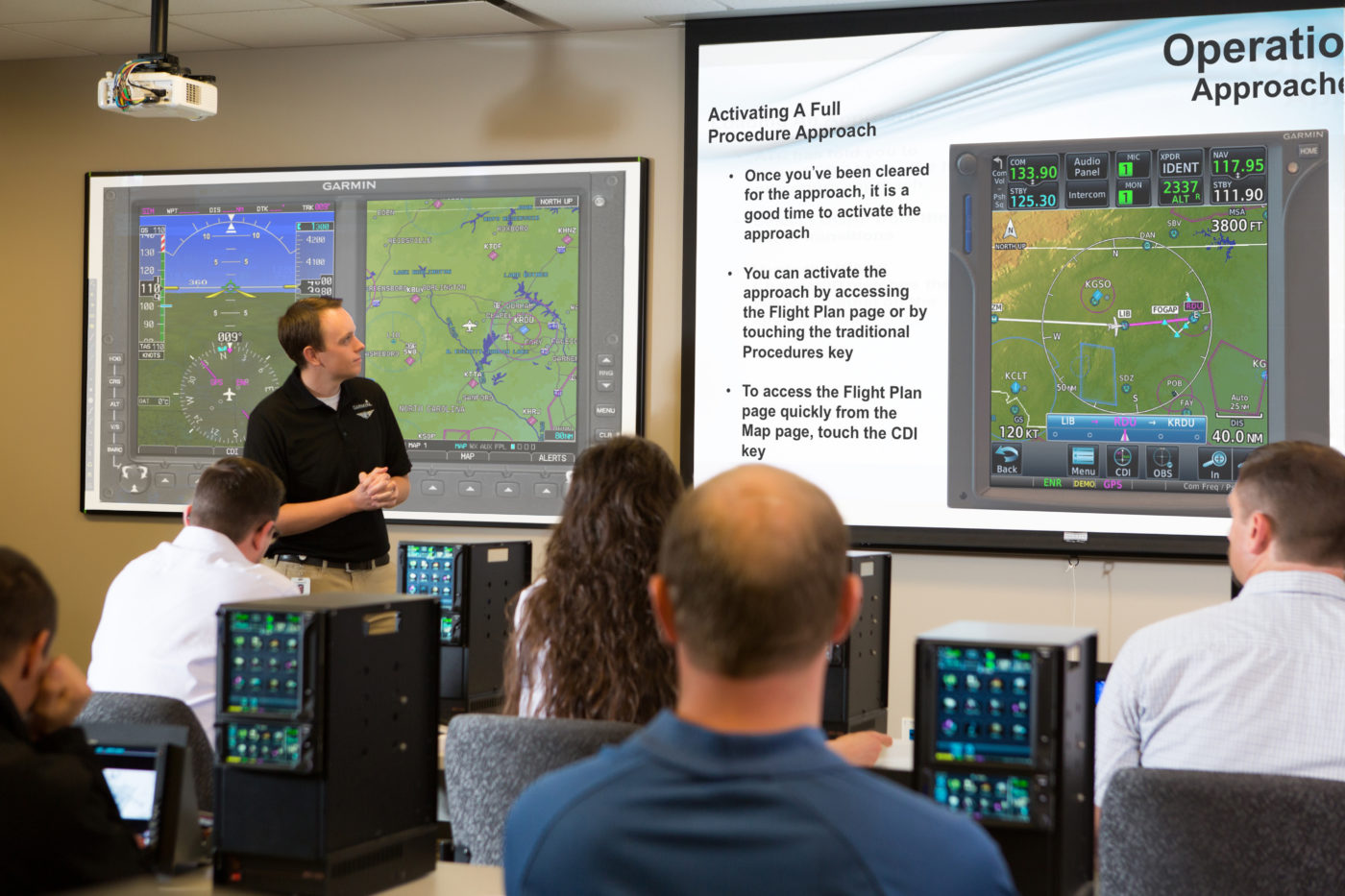 Courses are led by experienced certified flight instructors, and provide pilots with a hands-on approach to learning Garmin avionics. Garmin Photo