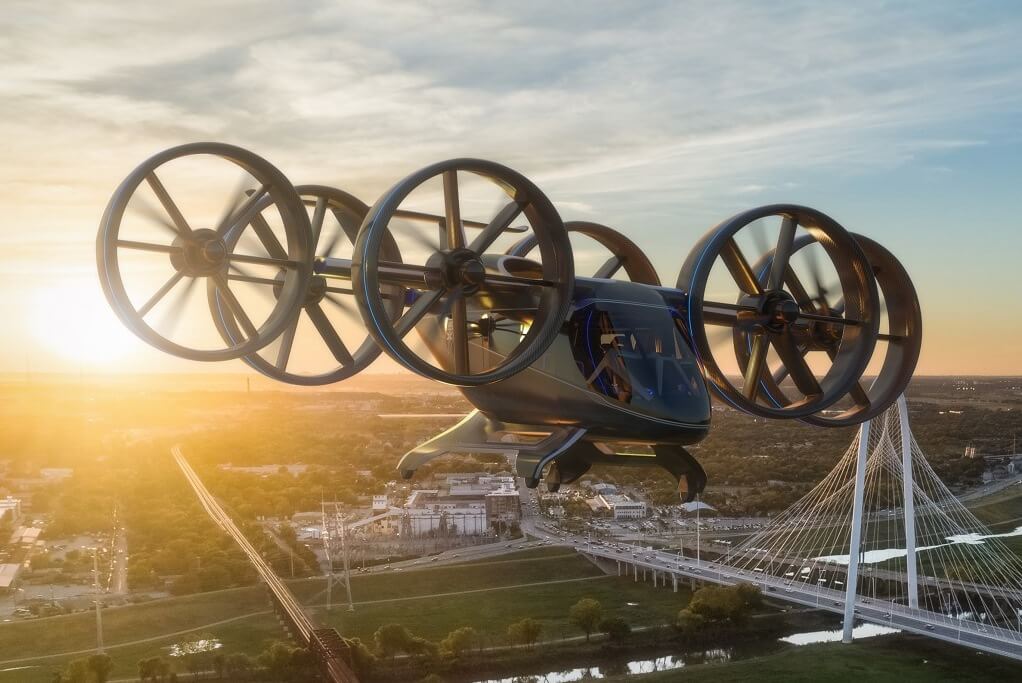 The Nexus has six tilting ducted fans. Each one is eight feet in diameter. Bell Image