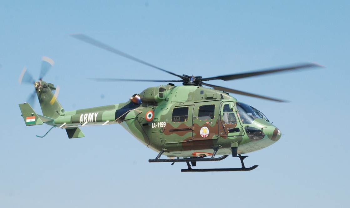 Hindustan Aeronautics Limited’s Advanced Light Helicopter Mk III (ALH Mk III). HAL Photo