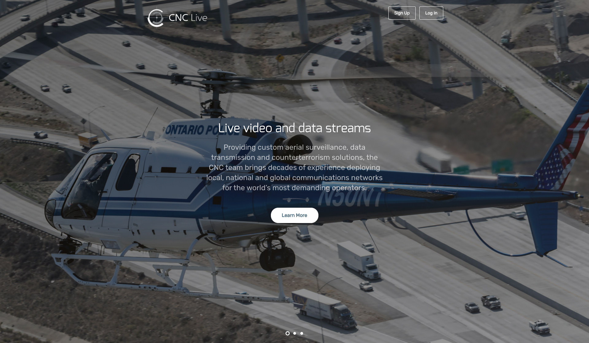 CNC.LIVE enables commanders and staff to securely access live video from their department’s helicopters, fixed-wing aircraft and UAVs from any Internet-connected device. CNC Image