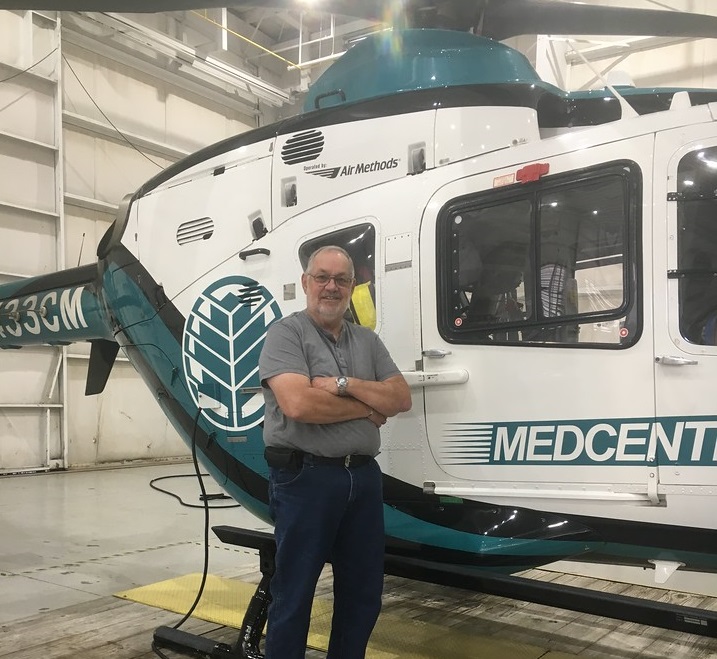 Air Methods airbase lead mechanic Thomas “TJ” Hall has dedicated five decades to supporting the helicopter industry, and over two-and-a-half decades to air medical helicopter maintenance. Air Methods Photo
