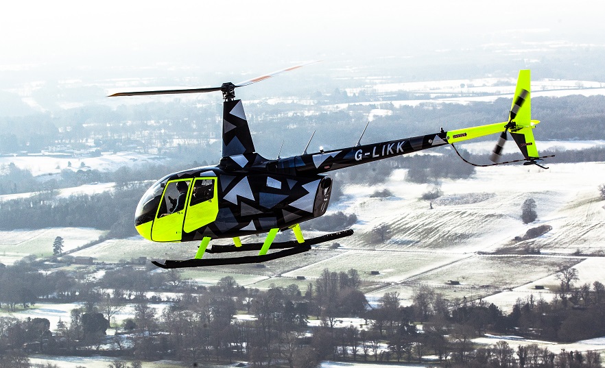 Elite’s new Robinson R66 (pictured) has an unusual, striking and very distinctive paint scheme. Elite Helicopters Photo