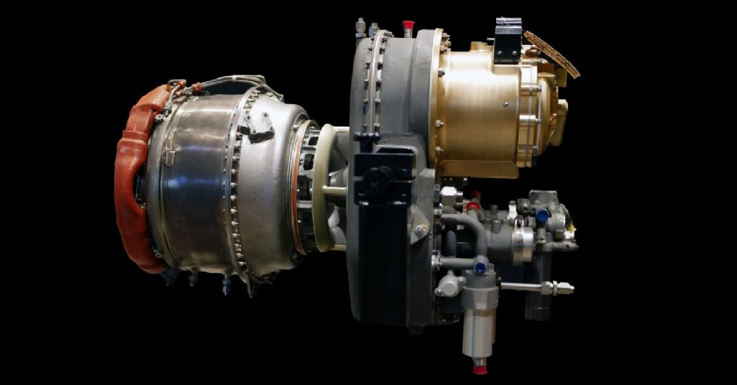 Honeywell’s hybrid-electric system combines the company’s HTS900 engine with two high-powered generators to create a safe, reliable propulsion solution enabling next-generation aircraft. Honeywell Photo