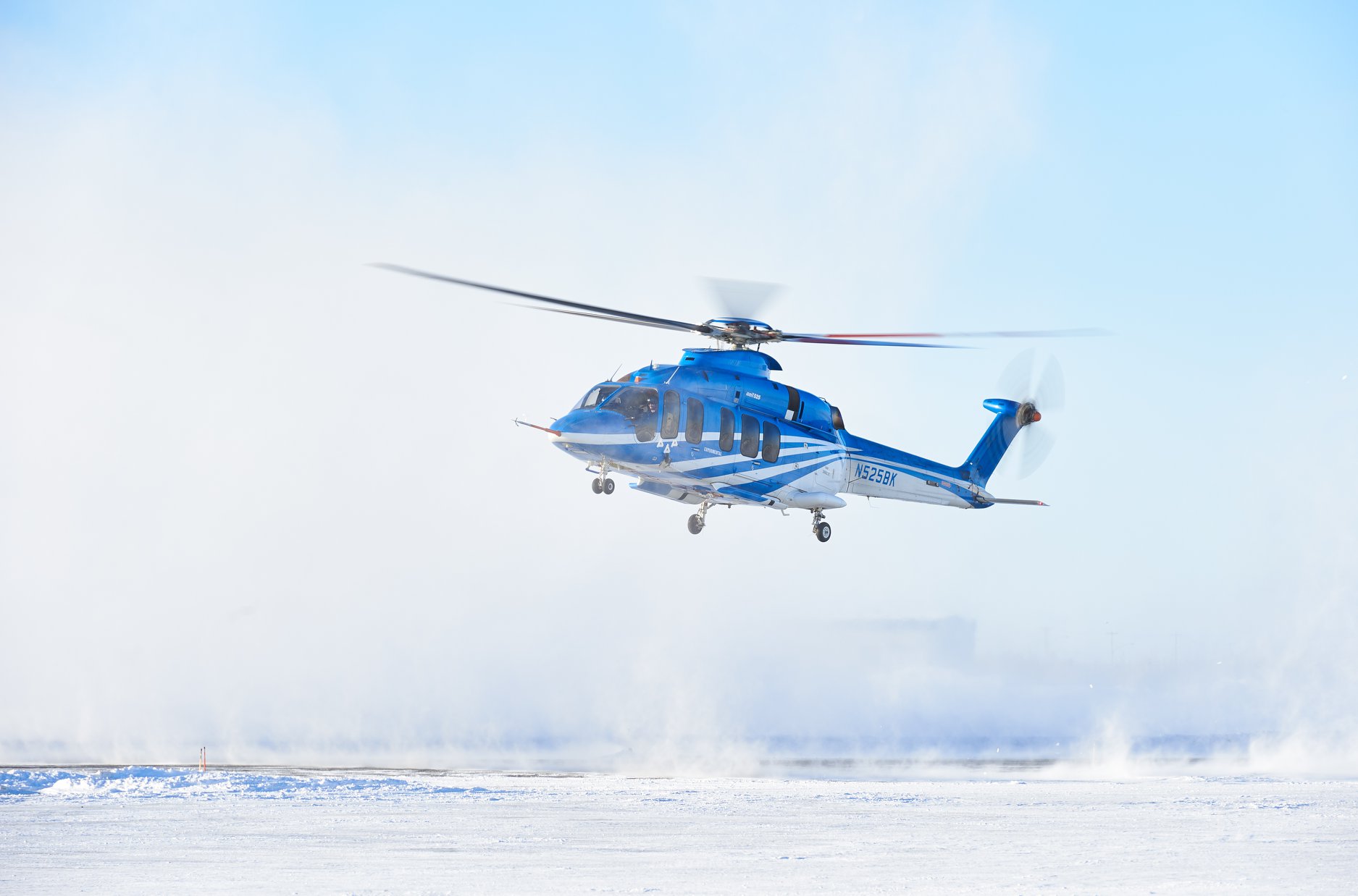 Bell began flight testing the 525 in Yellowknife, Northwest Territories, in January 2019. The type has now accrued more than 1,000 flight hours. Stephen Fochuk Photo