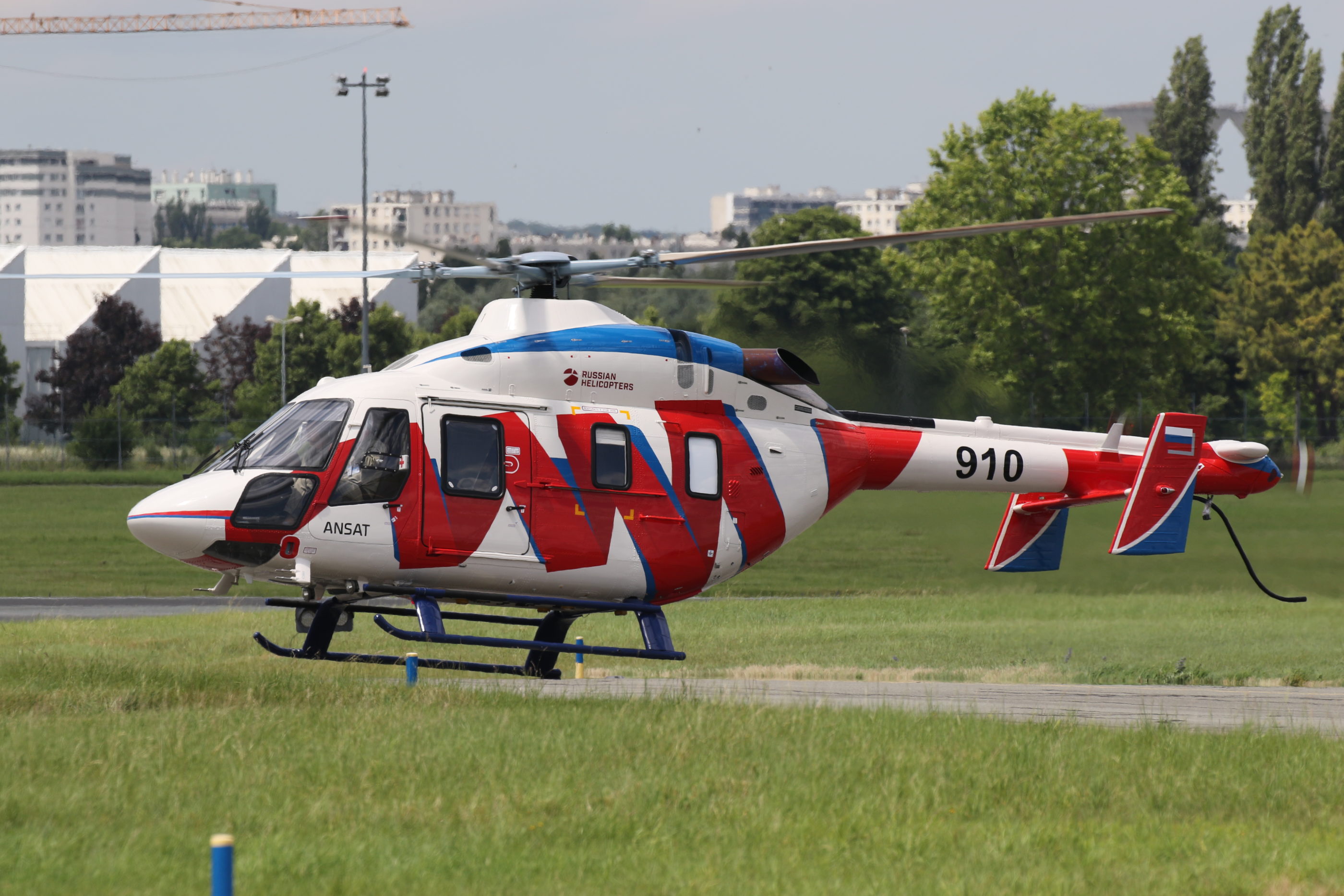 Russian Helicopters presented the Ansat helicopter at Paris Air Show 2019. Russian Helicopters Photo