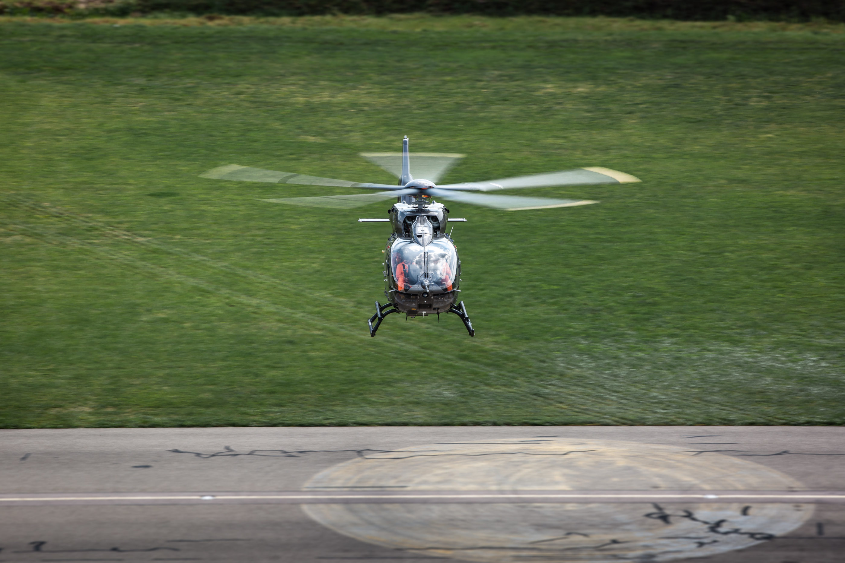 There are now two prototype five-bladed H145s performing flight tests for certification of the variant. Patrick Heinz Photo