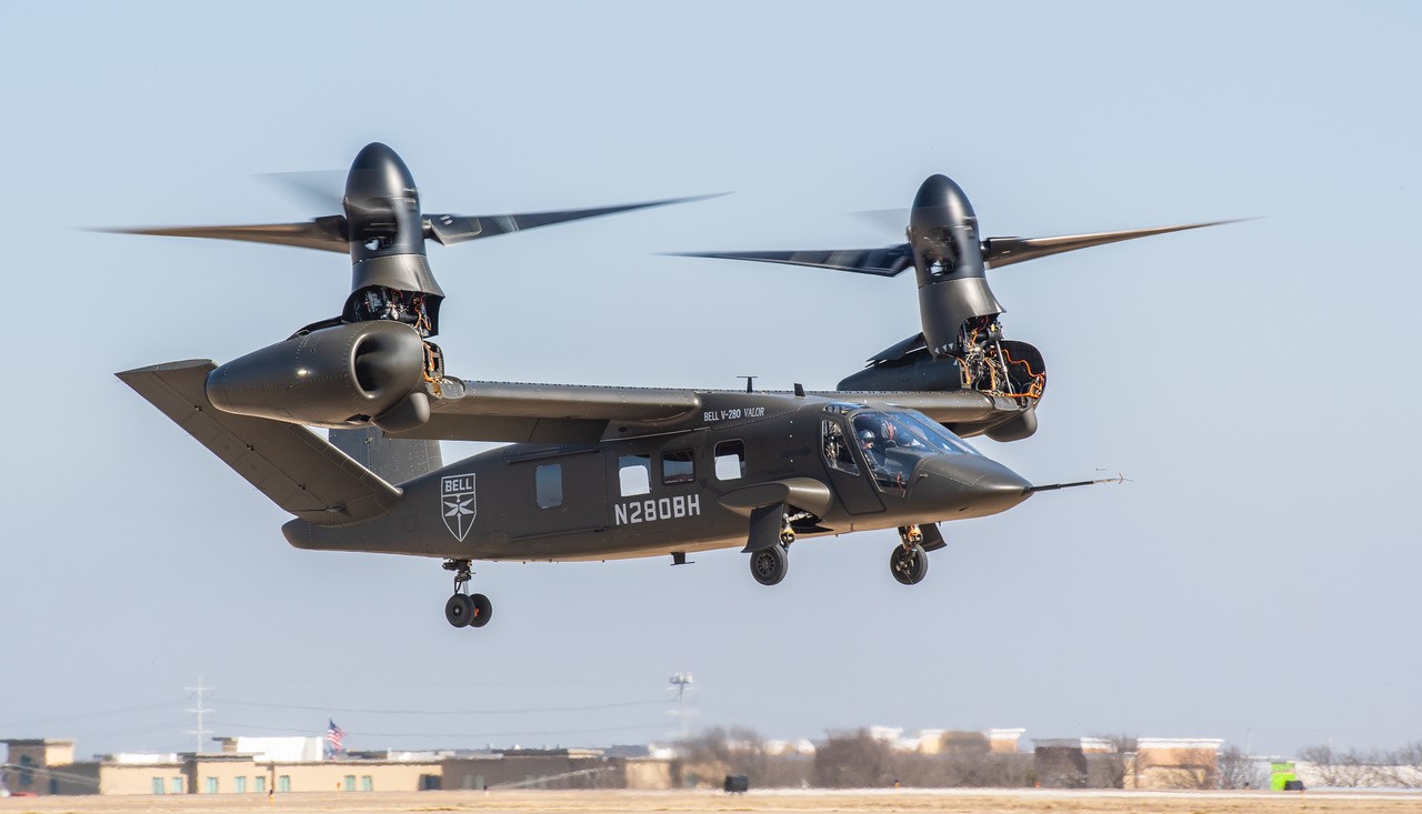 Bell has now recorded more than 150 flight hours on its V-280 Valor. Bell Photo
