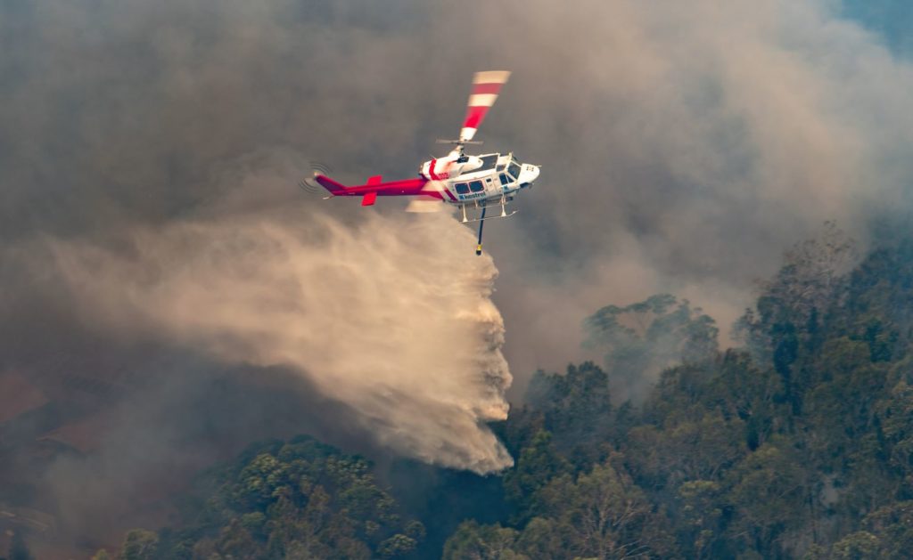 Резултат с изображение за australia fires helicopter