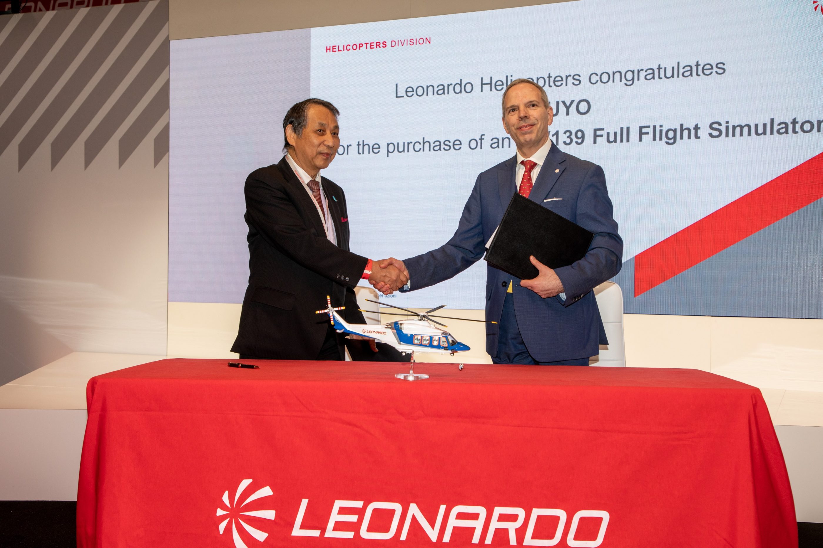 It will be the first AW139 Full Flight Simulator in Japan, combining E-Learning and procedural trainer capabilities to maximize safety and operational effectiveness. Leonardo Photo