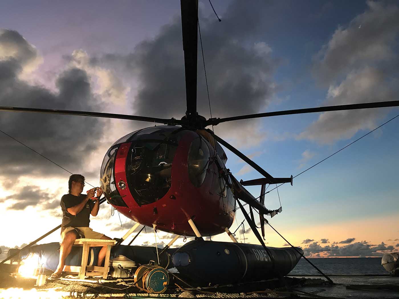 Going Fishing A year in the life of a tuna boat helicopter pilot