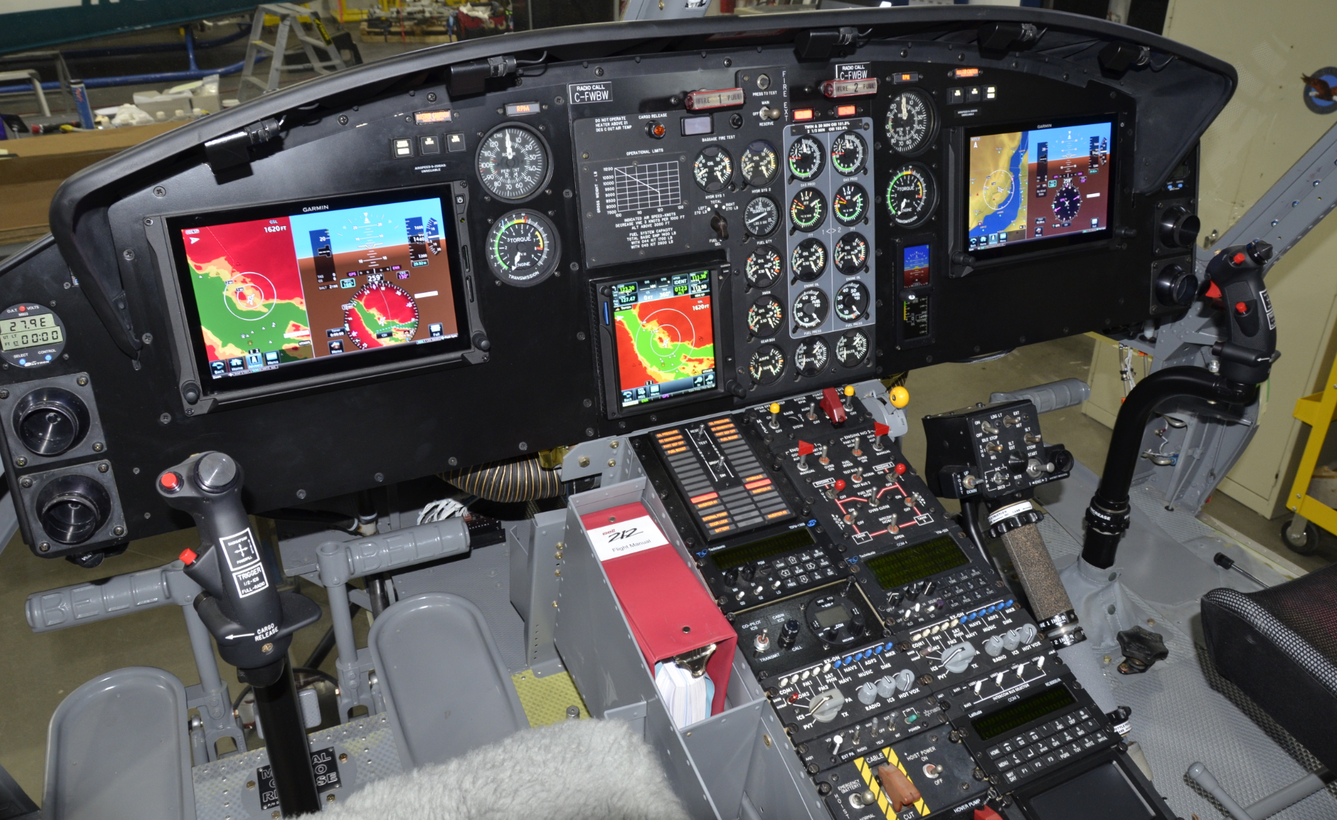 The large format landscape PFD panels provide clear customizeable display of information. Alpine Aerotech Photo