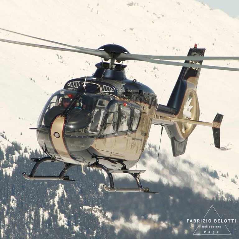 SAF Group Airbus EC135 in the Alps. Photo submitted Fabrizio Belotti (Instagram user @helicopters_page) using #verticalmag